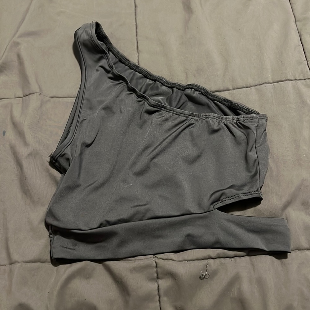 Shein one shoulder crop top